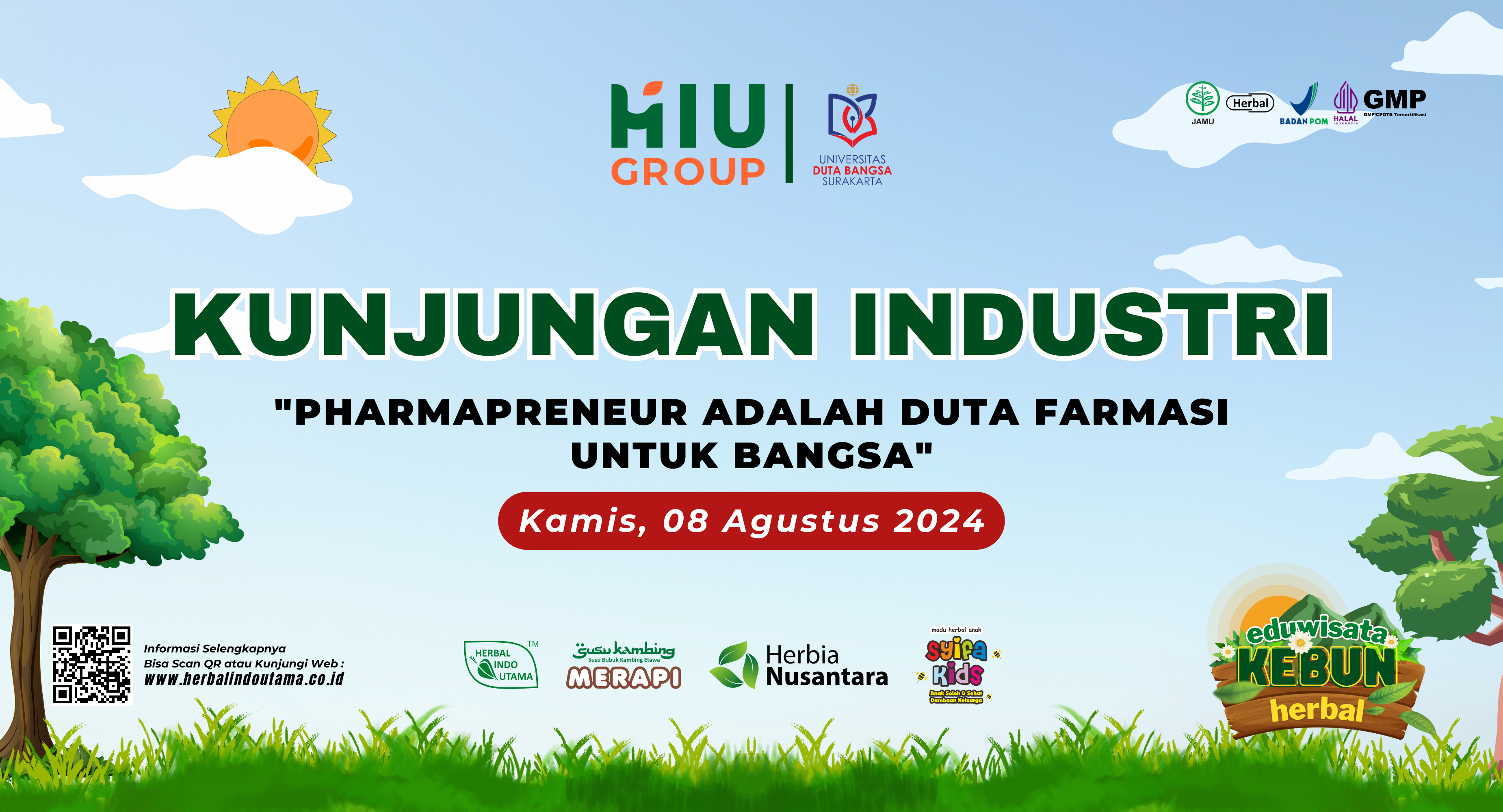 Kunjungan Industri S1 Farmasi Universitas Duta Bangsa, Menengok Langsung Proses Produksi di Herbal Indo Utama