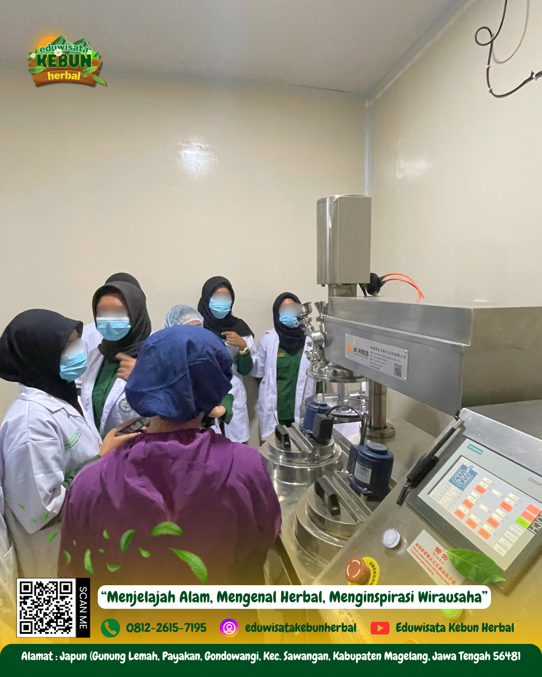 Kunjungan Sarana Polbangtan Yoma di Herbal Indo Utama
