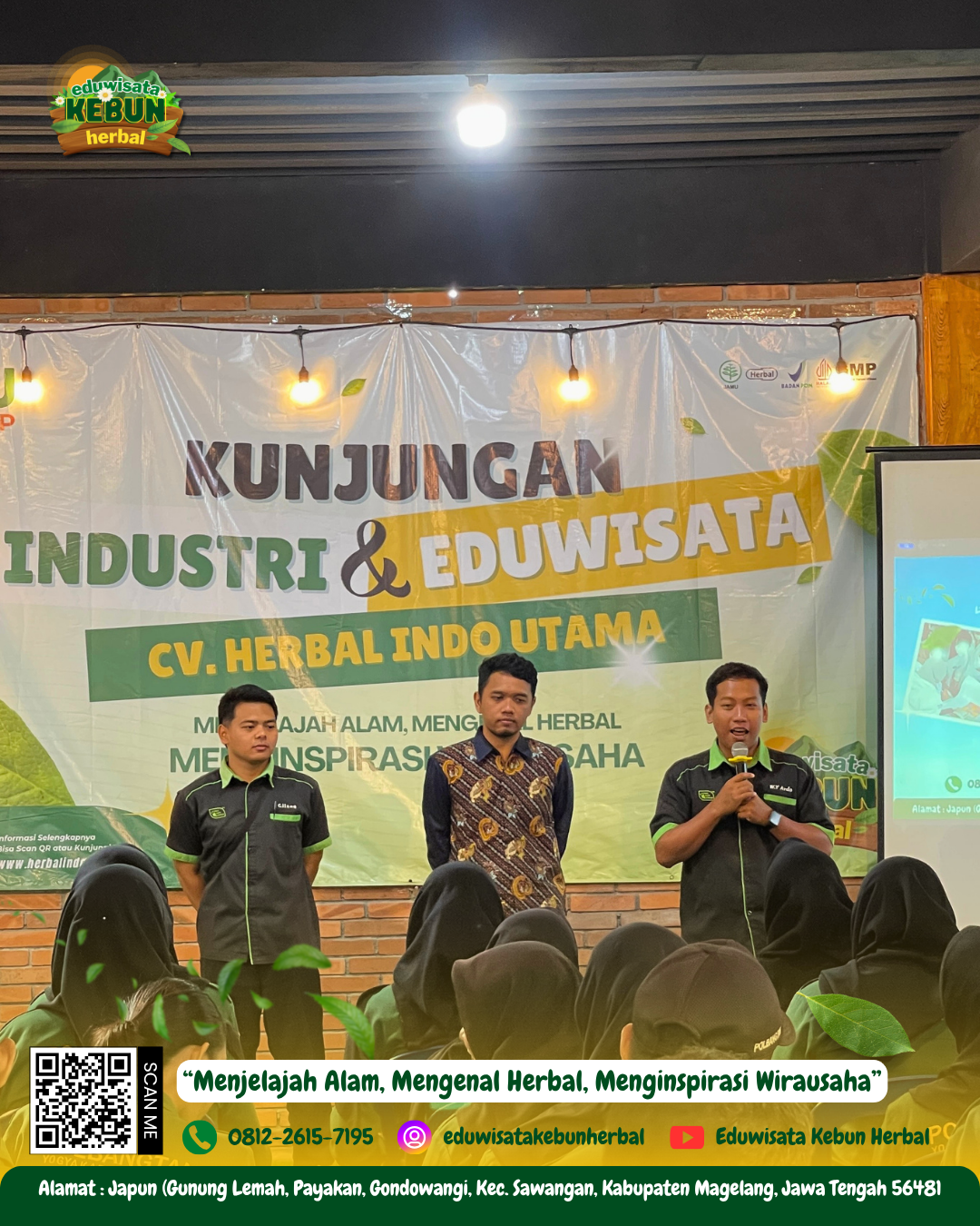 Pembekalan Materi Polbangtan Yoma di Herbal Indo Utama